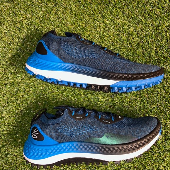 Under Armour Charged Curry Spikeless Golf Shoes Blue 3025072-001 Mens NEW main image 7